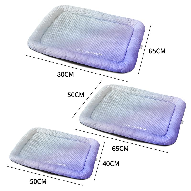 🥳2026 HOT SALE🥳!Pet Cooling Mat for Dogs & Cats 🐾  Naturally Cool Ice-Silk Pad • Breathable, Washable & Soft 🌿  For Floors, Sofas & Car Travel • Multiple Sizes • Gradient Colours ☀️🐶🐱