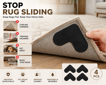 💕Heart-Shaped Reusable Non-Slip Rug Grippers🔥