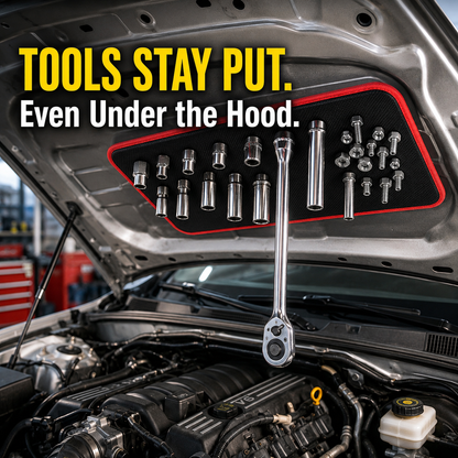 Magnetic Tool Tray Mat – Flexible Workshop Organizer for Metal Surfaces