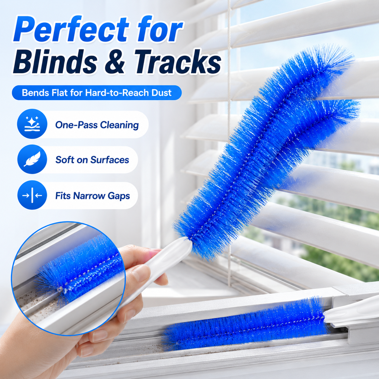 🧹Bendable Cleaning Brush✨ – Reusable Dust Remover for Hard-to-Reach Spaces
