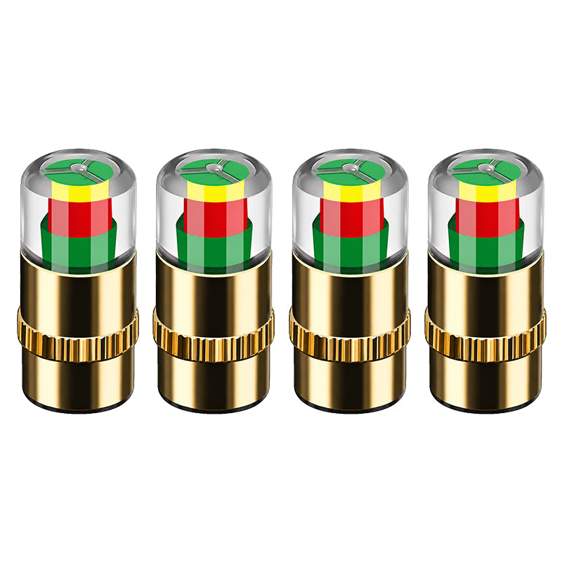 3-Color Tire Pressure Alert Caps