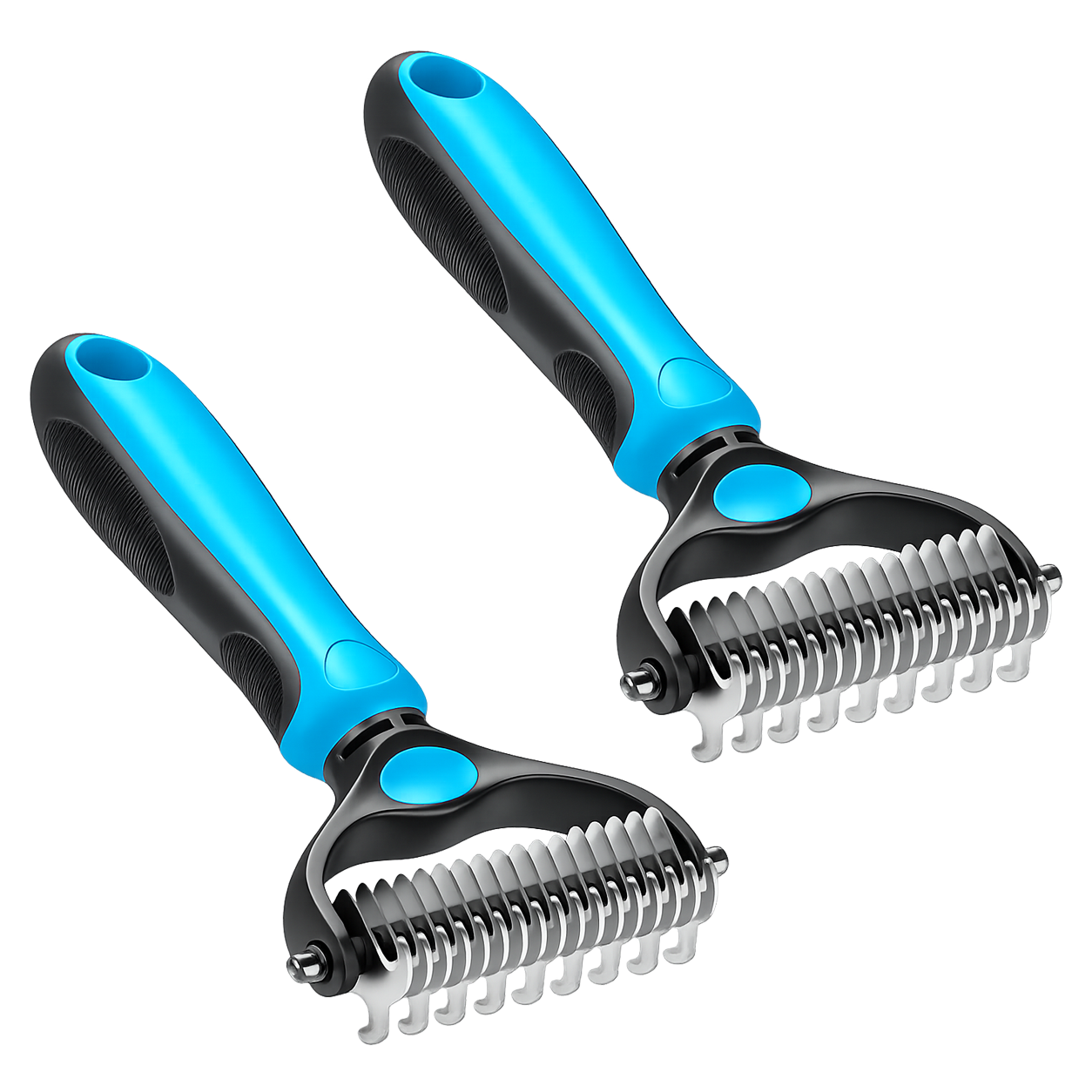 Grailzees™ Professional Double-Sided Pet Grooming Rake ✨ Undercoat Deshedding Tool for Dogs & Cats 🐶🐱