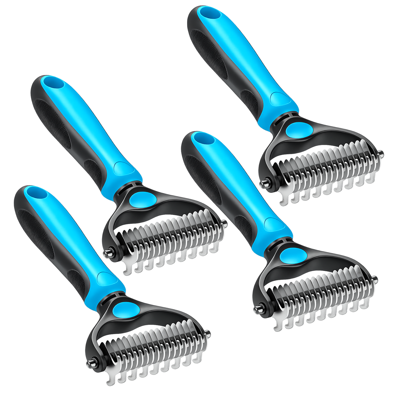 Grailzees™ Professional Double-Sided Pet Grooming Rake ✨ Undercoat Deshedding Tool for Dogs & Cats 🐶🐱