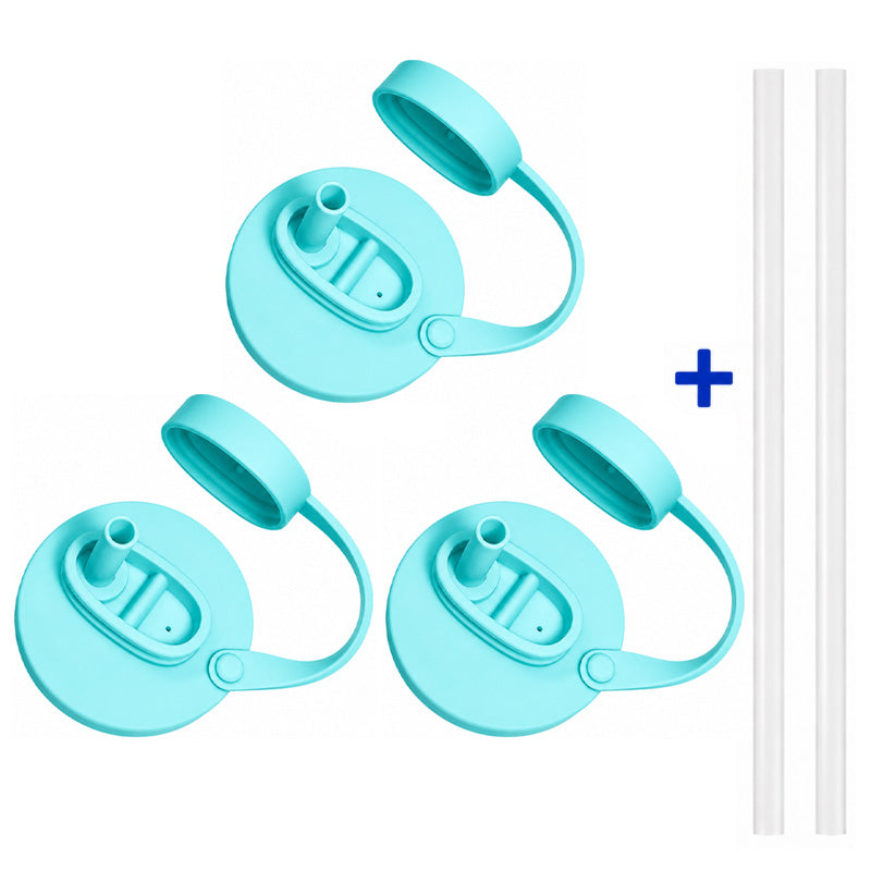 Grailzees™3Pcs BPA-Free Reusable Soda Can Lids, Secure Fit Covers to Keep Drinks Clean & Bug-Free, Optional Straws Included