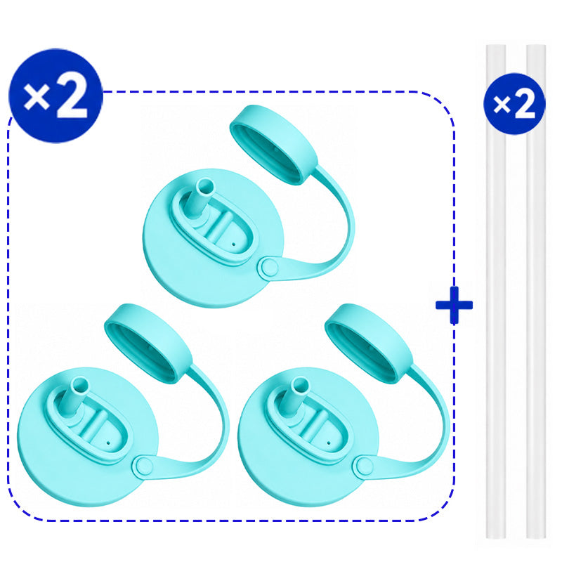 Grailzees™3Pcs BPA-Free Reusable Soda Can Lids, Secure Fit Covers to Keep Drinks Clean & Bug-Free, Optional Straws Included