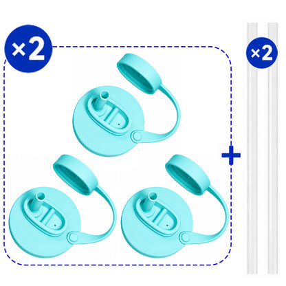 Grailzees™3Pcs BPA-Free Reusable Soda Can Lids, Secure Fit Covers to Keep Drinks Clean & Bug-Free, Optional Straws Included