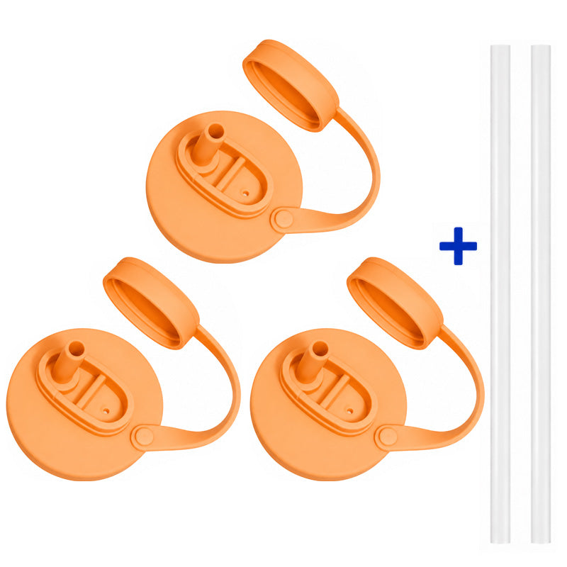 Grailzees™3Pcs BPA-Free Reusable Soda Can Lids, Secure Fit Covers to Keep Drinks Clean & Bug-Free, Optional Straws Included