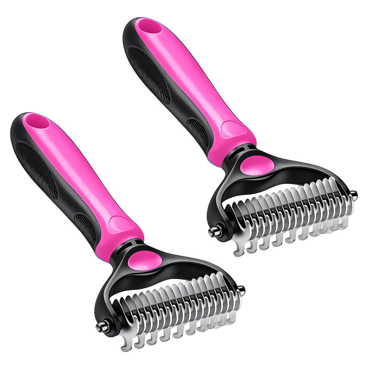 Grailzees™ Professional Double-Sided Pet Grooming Rake ✨ Undercoat Deshedding Tool for Dogs & Cats 🐶🐱