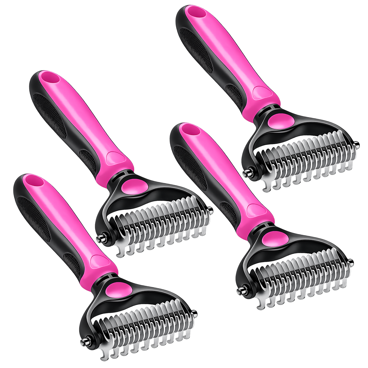 Grailzees™ Professional Double-Sided Pet Grooming Rake ✨ Undercoat Deshedding Tool for Dogs & Cats 🐶🐱