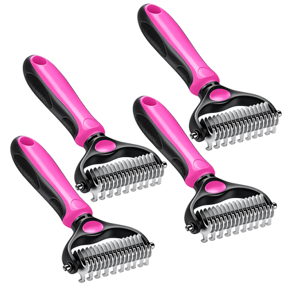 Grailzees™ Professional Double-Sided Pet Grooming Rake ✨ Undercoat Deshedding Tool for Dogs & Cats 🐶🐱