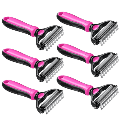 Grailzees™ Professional Double-Sided Pet Grooming Rake ✨ Undercoat Deshedding Tool for Dogs & Cats 🐶🐱