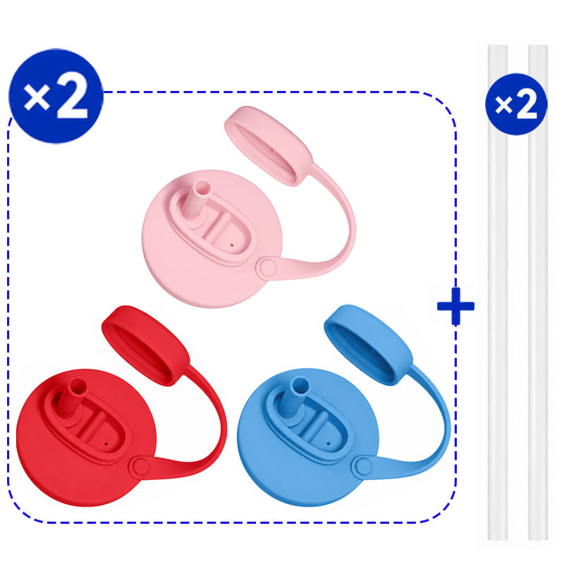 Grailzees™3Pcs BPA-Free Reusable Soda Can Lids, Secure Fit Covers to Keep Drinks Clean & Bug-Free, Optional Straws Included