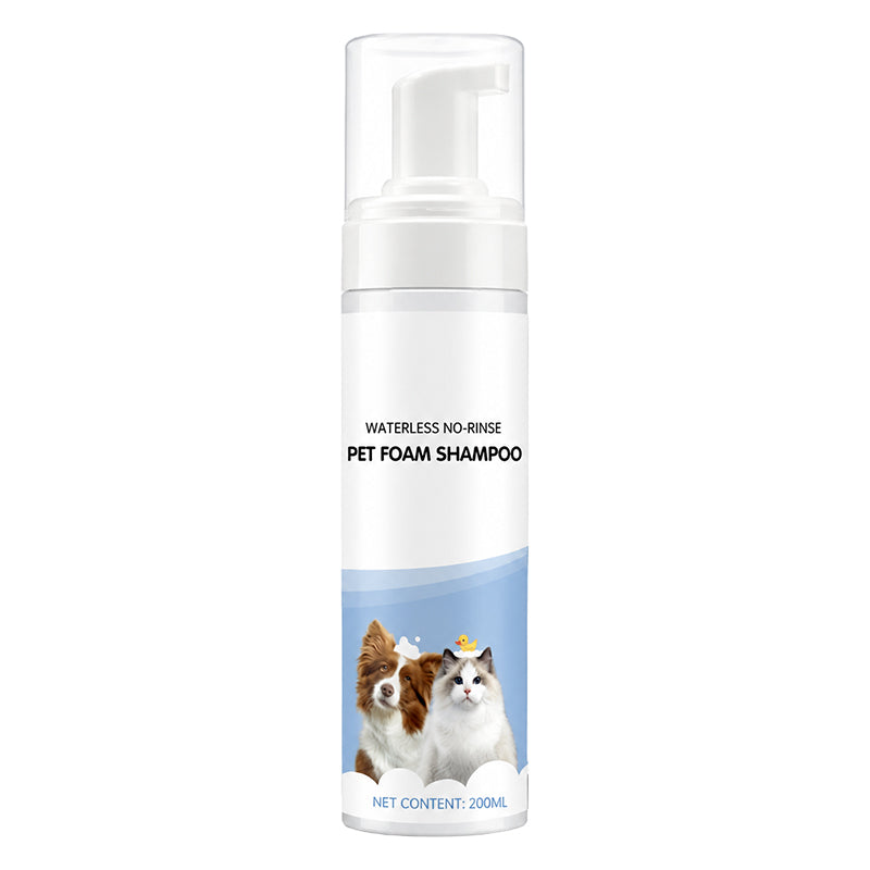 Waterless No-Rinse Pet Foam Shampoo