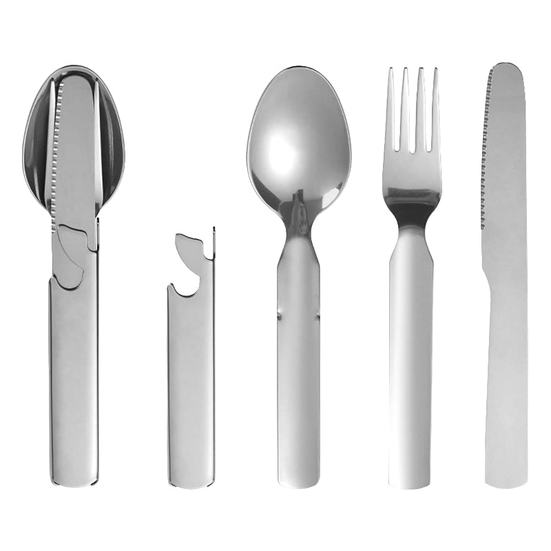 Grailzees™ 4-in-1 Stainless Steel Portable Cutlery Set