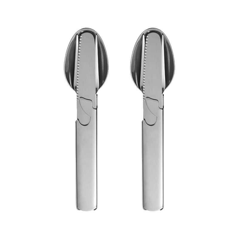 Grailzees™ 4-in-1 Stainless Steel Portable Cutlery Set