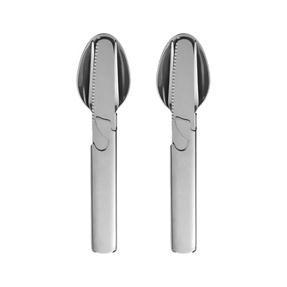 Grailzees™ 4-in-1 Stainless Steel Portable Cutlery Set