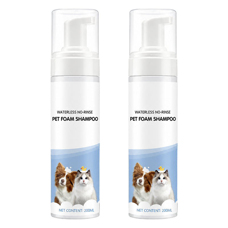Waterless No-Rinse Pet Foam Shampoo