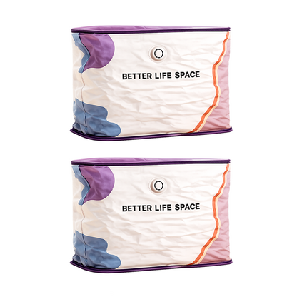 🥳2026 HOT SALE🥳💞 50% OFF! No‑Pump Vacuum Storage Bags – Press & seal, no pump needed. Saves 80% space, keeps clothes dry & dust‑free.  🛏️🗄️