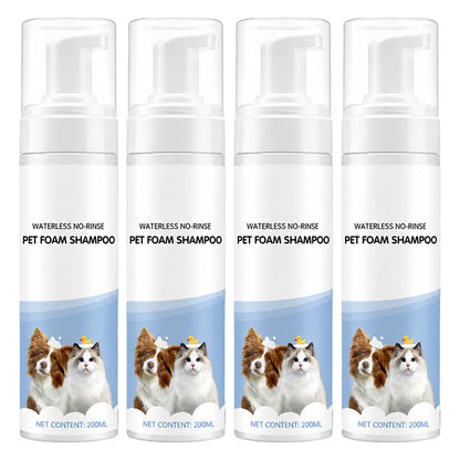 Waterless No-Rinse Pet Foam Shampoo