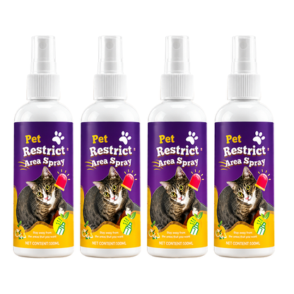 🥳2026 HOT SALE🥳💞50K+ SOLD!🐱🚫 50% OFF! Pet Boundary Spray – Citrus formula, safe around kids. Reusable, effective. Teach boundaries without stress. 💚✨