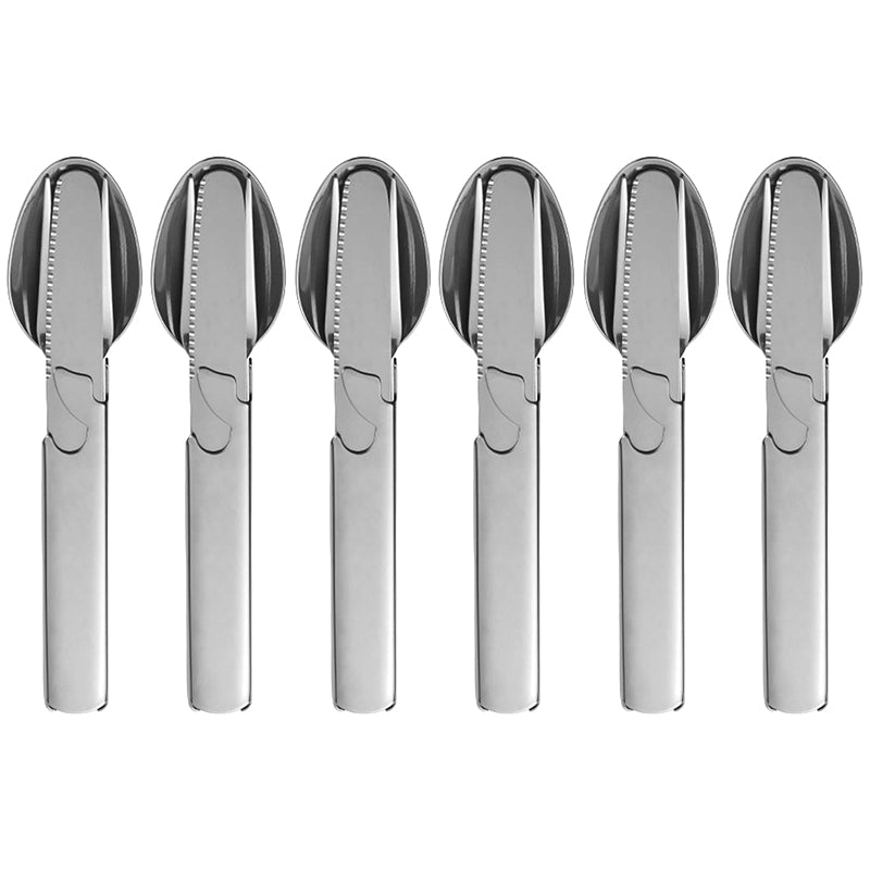 Grailzees™ 4-in-1 Stainless Steel Portable Cutlery Set