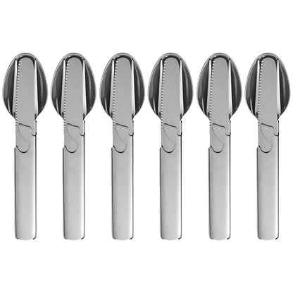 Grailzees™ 4-in-1 Stainless Steel Portable Cutlery Set