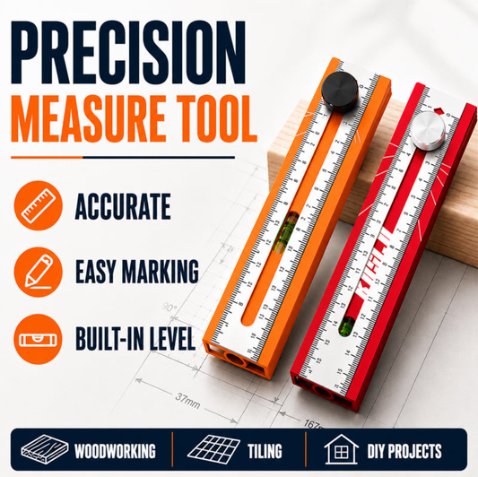 📏 3-in-1 Measuring, Marking & Level Tool🔥
