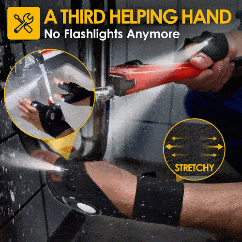 💡 LED Flashlight Gloves | Hands-Free Light for Work & Outdoors