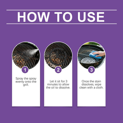Grailzees™🔥🍖Fast-Acting Heavy-Duty Grill Degreaser Spray✨