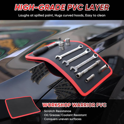 Magnetic Tool Tray Mat – Flexible Workshop Organizer for Metal Surfaces