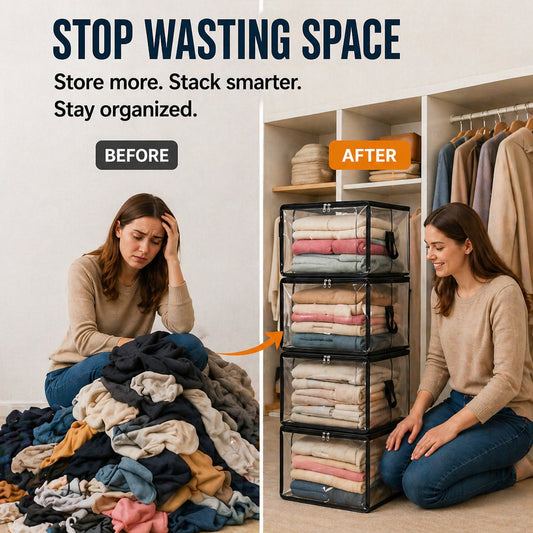 🔥LIMITED TIME 50% OFF📦Large Heavy-Duty Thick Plastic Clear Storage Bag for Clothes, Moving & Storage (Offer)