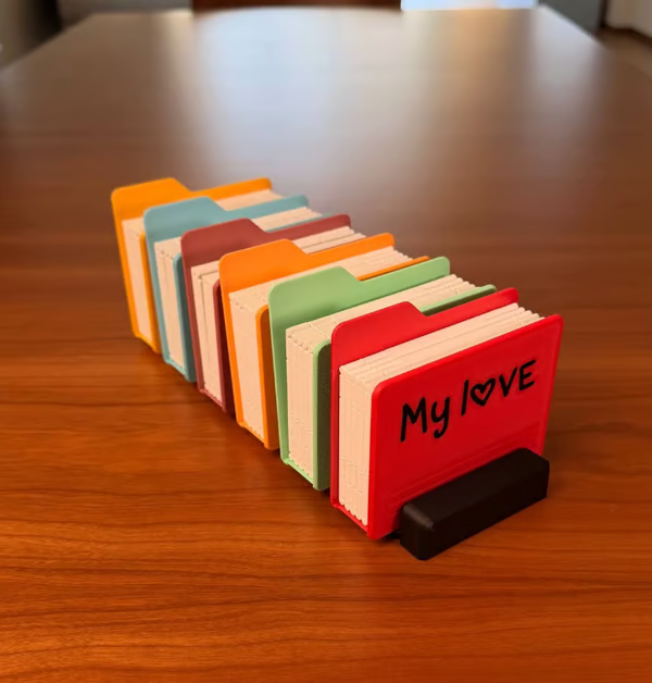 Grailzees™🖼️OPEN FOLDER Desktop Photo Album – 3D Memory Display Frame for Desk & Home Decor