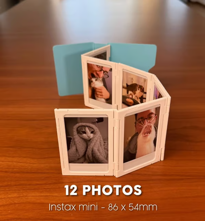 Grailzees™🖼️OPEN FOLDER Desktop Photo Album – 3D Memory Display Frame for Desk & Home Decor