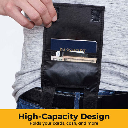 Grailzees™ Slim Belt Wallet —“Waist Shield” Tactical Waist Pack with Quick Access Wallet 🛡️💳