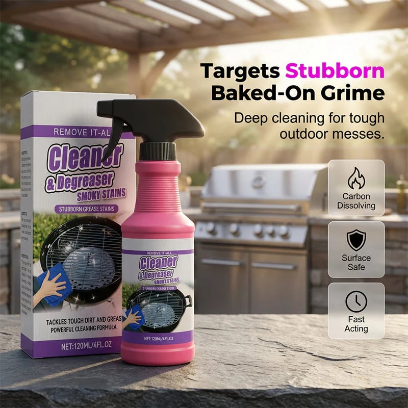 Grailzees™🔥🍖Fast-Acting Heavy-Duty Grill Degreaser Spray✨