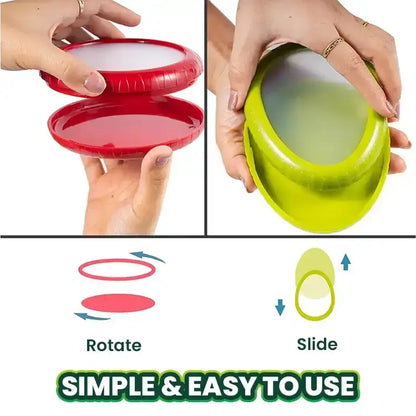 Reusable Silicone Stretch Pods 🍅🥑 – Keep Fruits & Vegetables Fresh Longer Without Plastic Wrap