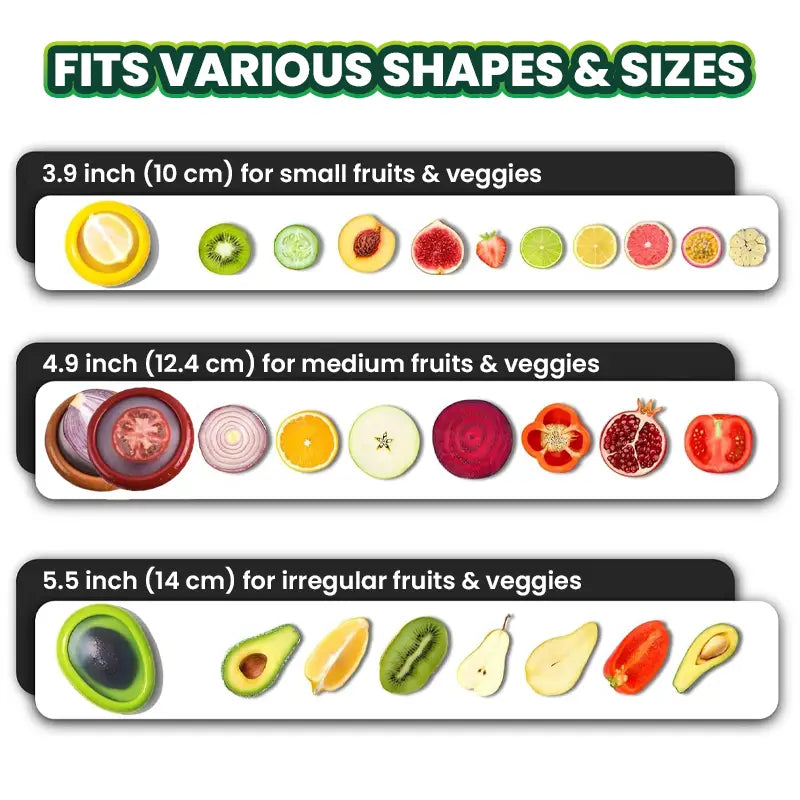 Reusable Silicone Stretch Pods 🍅🥑 – Keep Fruits & Vegetables Fresh Longer Without Plastic Wrap