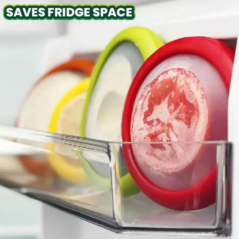 Reusable Silicone Stretch Pods 🍅🥑 – Keep Fruits & Vegetables Fresh Longer Without Plastic Wrap