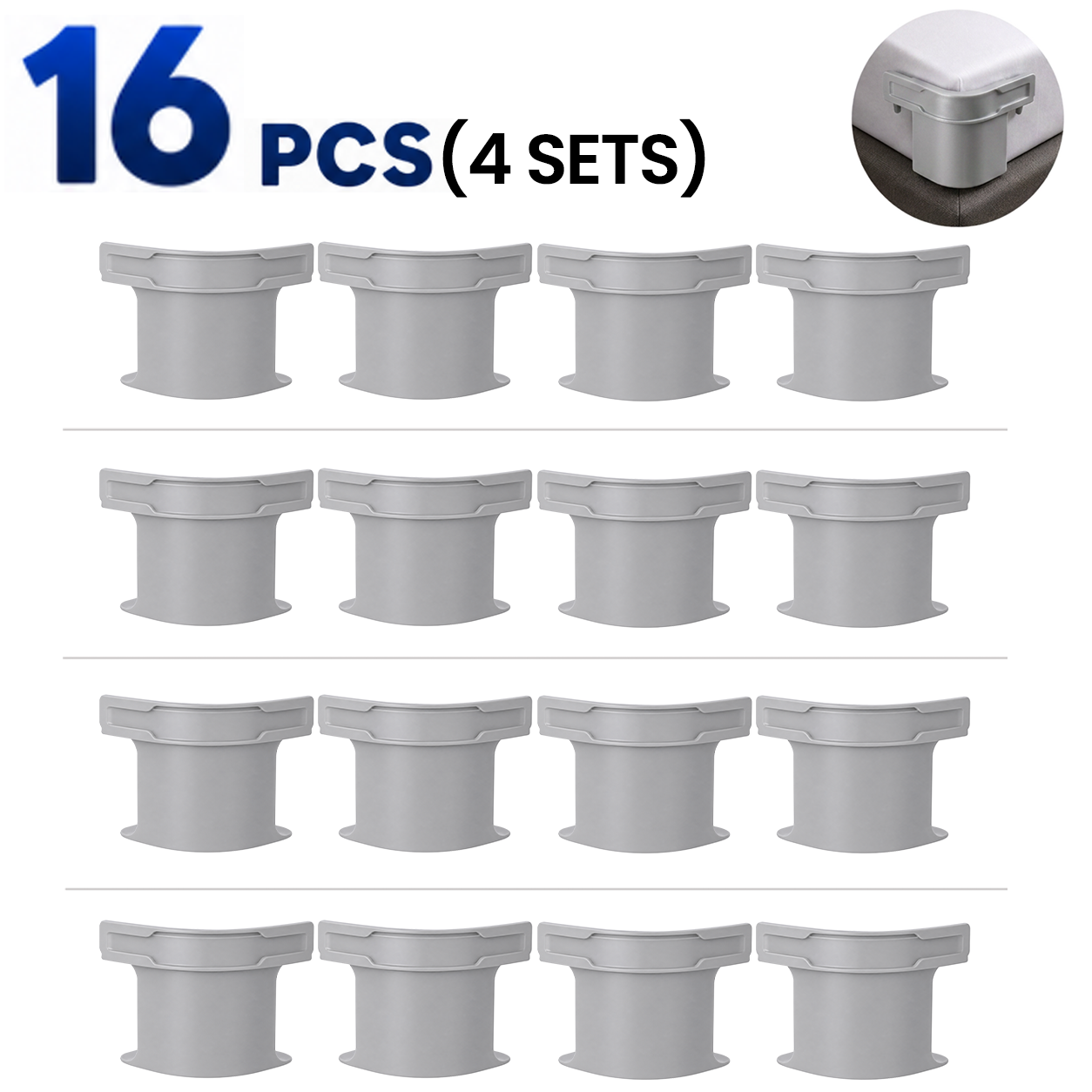 Grailzees™ Bed Sheet Holder Straps Non-Slip – Adjustable Mattress Sheet Fasteners for All Bed Sizes