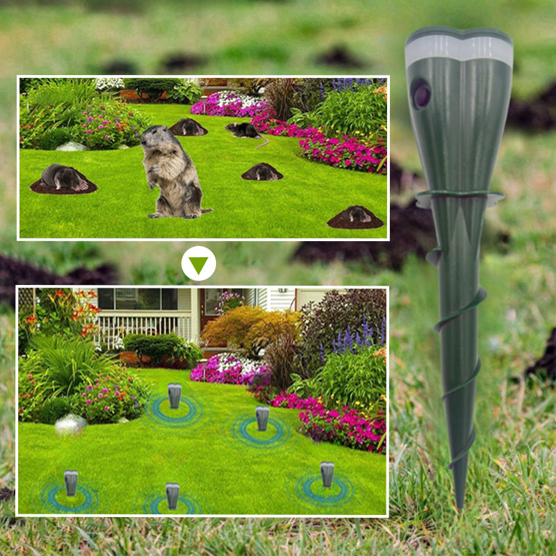 Grailzees™☘️Solar Powered Waterproof Screw Mole Repellent