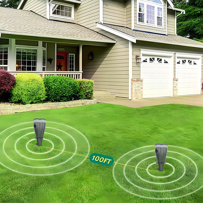 Grailzees™☘️Solar Powered Waterproof Screw Mole Repellent