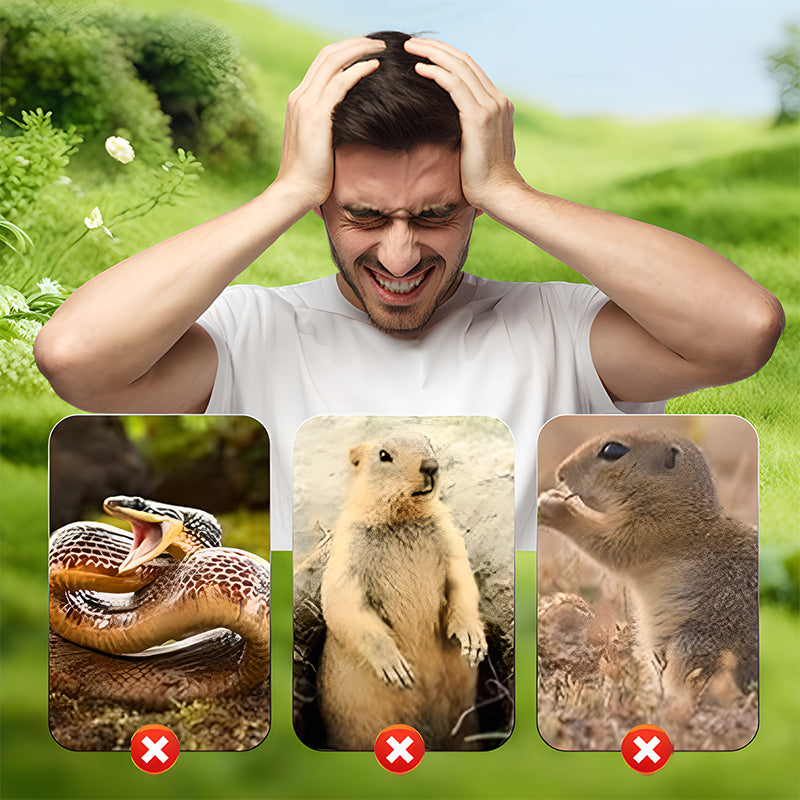 Grailzees™☘️Solar Powered Waterproof Screw Mole Repellent