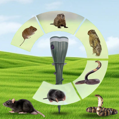 Grailzees™☘️Solar Powered Waterproof Screw Mole Repellent