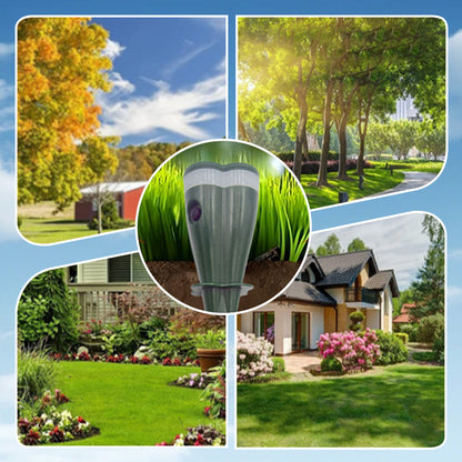🌸Hot Sale 50% OFF☘️Solar Powered Waterproof Screw Mole Repellent