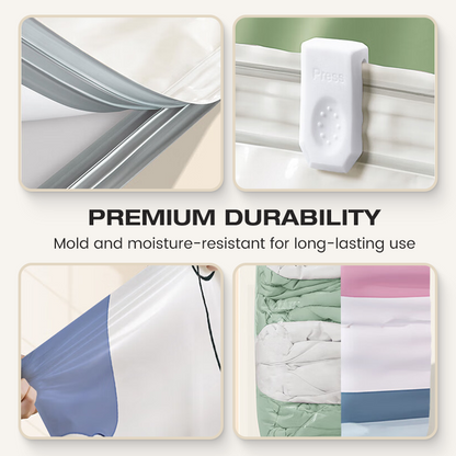 🥳2026 HOT SALE🥳💞 50% OFF! No‑Pump Vacuum Storage Bags – Press & seal, no pump needed. Saves 80% space, keeps clothes dry & dust‑free.  🛏️🗄️