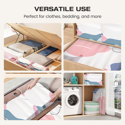 🥳2026 HOT SALE🥳💞 50% OFF! No‑Pump Vacuum Storage Bags – Press & seal, no pump needed. Saves 80% space, keeps clothes dry & dust‑free.  🛏️🗄️