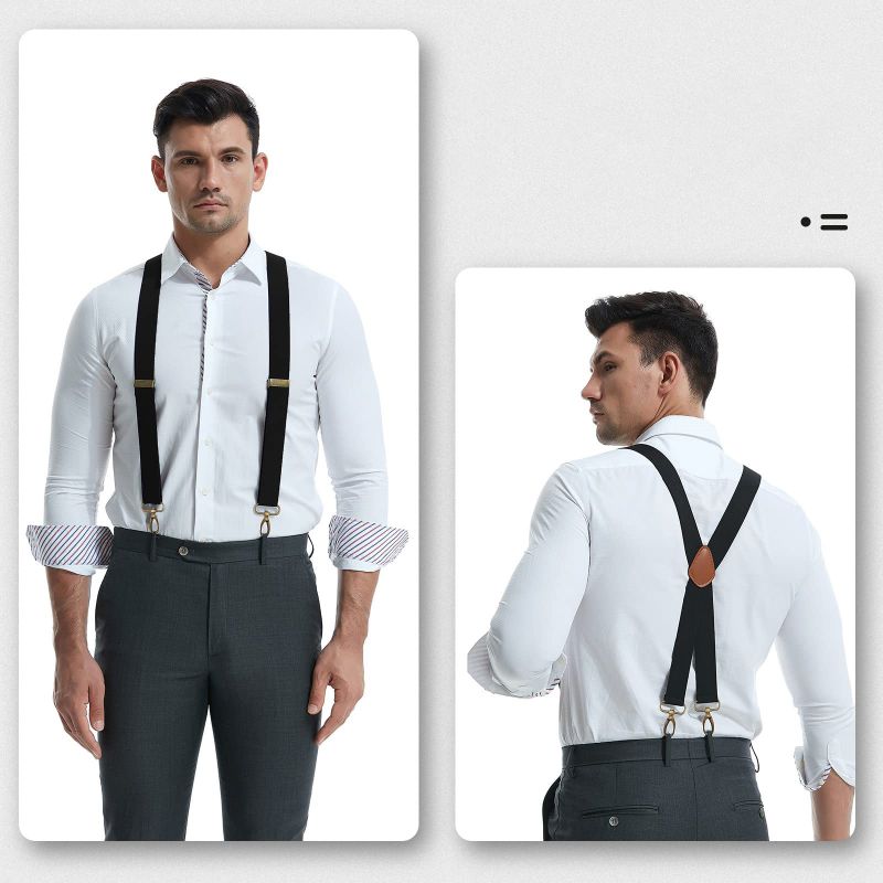 📢LAST DAY BUY 3 GET 1 FREE!⏰Men's X-Back Suspenders with Hook Clips
