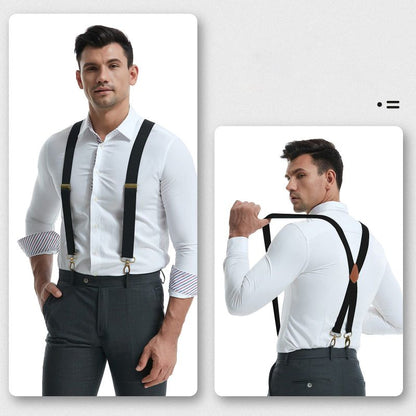 📢LAST DAY BUY 3 GET 1 FREE!⏰Men's X-Back Suspenders with Hook Clips
