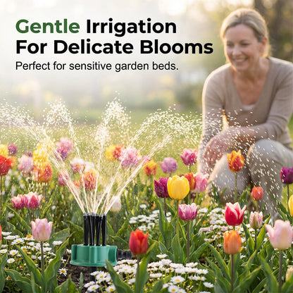 360° Precision Garden Sprinkler – Full Lawn Coverage for Easy Watering