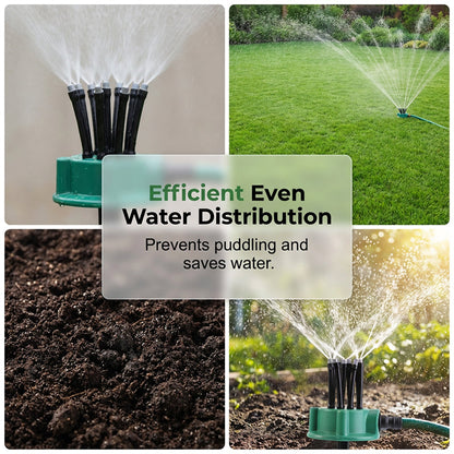 360° Precision Garden Sprinkler – Full Lawn Coverage for Easy Watering